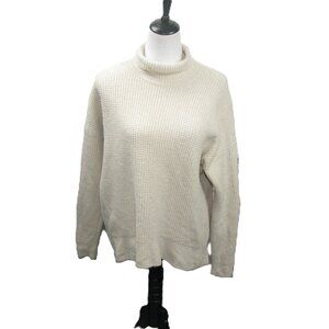 Madewell Cream Nylon/Merino Wool/Alpaca Blend Sweater Size Medium